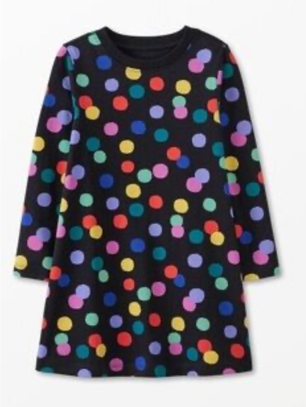 Hanna Andersson Black Polka Dot Dress